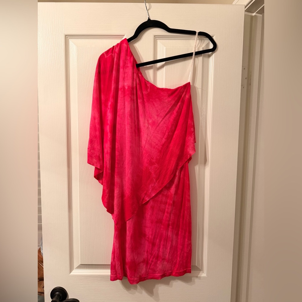 Young Fabulous & Broke Robyn Pink One Shoulder Mini Dress